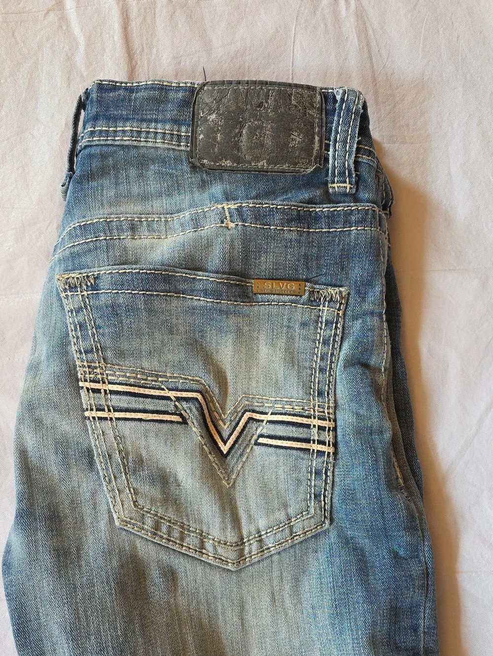 Salvage Supply Co. Men's Mayhem Straight Regular Fit Stretch Jeans 32 Short